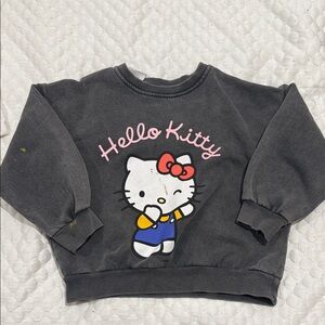 Hello Kitty Charcoal Sweatshirt with Red Bow